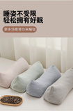 Yeknu 2025 new pure cotton three-dimensional triangular striped buckwheat pillow full buckwheat hull filling to protect cervical spine