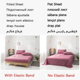 Yeknu French Romantic Lace Bubble Gauze Bedding Set Queen Elegant Princess Style Embroidered Duvet Cover Set Ruffled Quilt Cover Sets