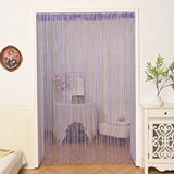 Yeknu  1x2m String Curtain Shiny Tassel Line Curtains Window Door Divider Drape for Home Living Room Cafe interior Decorations Valance
