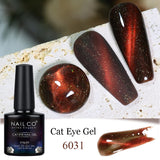 Yeknu  Transparent Cat Eye Gel Nail Polish 10ml UV Nail Art Semi Permanent Lakiery Hybrydowe Magnet SPAR Lacquer Gel Vernis Soak