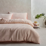 Yeknu High-quality Seersucker 100% Cotton Bedding Set Soft Skin-friendly Washed Duvet Cover Set with Sheets Comfortable Quilt Covers