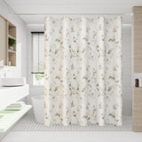 Yeknu  Transparent Waterproof Shower Curtain Bathroom Translucent Partition Curtain Easy Clean Wipe Mildew Proof Curtains with Hooks