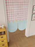 Yeknu  Simplified Modern Room Living Room Kitchen Batoom Door Curtain Linen like Material No Punching Privacy Protection Partition