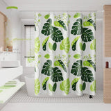 Yeknu  Transparent Waterproof Shower Curtain Bathroom Translucent Partition Curtain Easy Clean Wipe Mildew Proof Curtains with Hooks