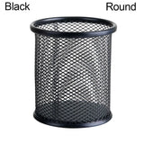 Yeknu  1Pcs New Pencil Holder Office Desk Metal Mesh Square Pen Pot Cup Case Container Organiser Durable Pencil Case