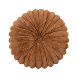 Yeknu  Round Velvet Cushion Warm Plush 3D Pumpkin Throw Pillow For Office Chair Living Room Couch Bed Home Decor Soft Stuffed Cushion