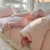 Yeknu Striped Duvet Cover Set Quilt Set Ins Nordic Grey Bed Set Of Four Pieces, Home Luxury Bedding Set Bed Sheets