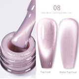 Yeknu  Gold Reflective Moonlight Gel Nail Polish Cat Magnetic Aurora Spar Glitter Semi-Permanant Varnish Nail Art Magnetic