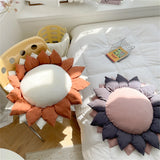 Yeknu Sunflower Pillow Creative Round Flower Cushion Living Room Home Decoration Throw Pillow Car Office Chair Throw Pillow Girls Gift