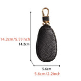 Yeknu  Unisex PU Leather Key Case For Car Key Wallet Pocket Key Holder Organizer Pouch Keys Organizer Large Capacity Zipper Case Bag