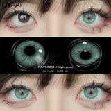 Yeknu  1 Pair Fashion Lenses Colored Contact Lenses for Eyes Beauty Green Eyes Lenses Natural  Brown Lens Grey Lens