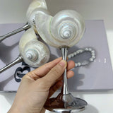 Yeknu  Handmade Shell wine glass conch cup design niche cocktail glass goblet ins style light luxury