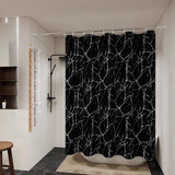 Yeknu  Transparent Waterproof Shower Curtain Bathroom Translucent Partition Curtain Easy Clean Wipe Mildew Proof Curtains with Hooks