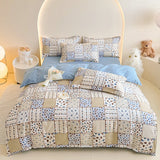 Yeknu  Spring  Plant-based Cashmere Single Quilt Cover Printed Duvet Cover Skin-friendly and Breathable Bedding 150x200 220x240