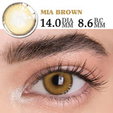 Yeknu  Colored Contact Makeup Natural Brown Eye Lenses Lovesick Series Cosmetics Gray Lenses Woman Makeup Green Beauty Contacts