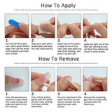 Yeknu  10Pcs Cat Eye Press on Nails Nude Color Short Square False Nails Zircon Snowflake Pearl Manicure Nail Glitter Diamond Fake Nails