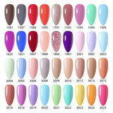 Yeknu  15ml Gel Nail Polish Semipermanente Varnishes Lacquer Esmalte Black White Color UV Lakiery Hybrydowe Vernis Gellak Polish
