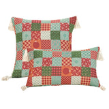 Yeknu  Cotton Linen Flower Cushion Pillowcase Retro European Style Living Room Sofa Backrest High Precision Jacquard Cushion Cover