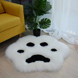 Yeknu  Lovely Cat Paw Pattern Soft Plush Carpet Home  Rugs and Carpets for Home Living Room