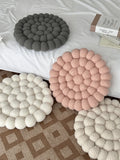 Yeknu  Solid Color Household Handmade Bay Window Mat Futon Tatami Seat Cushion Sofa Office Backrest Bed Cushion