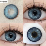 Yeknu  Blue Contact Lenses for Eyes Fashion Color Pupils Beauty Green Lenses Natural Eye Color Lenses for Myopia 1 Pair Cosplay