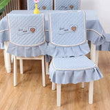 Yeknu Modern Minimalist Chair Cover Tablecloth Luxury Seat Cushion Multiple Anti Slip Seat Clips Round Polychrome Table Cloths