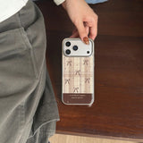 Yeknu  Ins Brown Grid Bow knot Phone Case For iPhone 17 16 15 14 Pro Max 13 17promax Case Luxury Silver Edge Shockproof Soft Back Cover