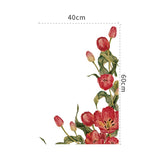 Yeknu  Ins Style Self Adhesive Glass Film Decorative Window Paper Artistic Texture Floral Summer like the Sea Home Decor Accessories