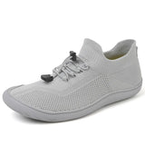 Yeknu  Outdoor large size medium tube flying woven five-finger wide-head socks breathable and non-slip men's casual shoes