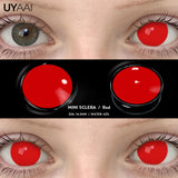 Yeknu  Contact Lenses Cosplay Color Contact Makeup Black Lenses Cosmetics Woman Cosplay Halloween Green Contact Lenses Red Lenses