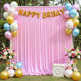 Yeknu  Wrinkle Free Backdrop Curtains for Parties, 1 Panel Polyester Backdrop Drapes for Wedding Birthday Party Photography Background