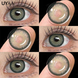 Yeknu  1 Pair Color Contact Lenses Makeup Blue Pupils Natural Brown Lenses High Quality Green Color Eye Lens Cosmetic Colorcon