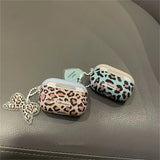 Yeknu  Color Blocking Leopard Print Suitable For Apple AirPods Pro 1st, 2nd, 3rd Generation Bluetooth Headphone Case protective Case