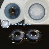 Yeknu   Pair Halloween Contact Lenses Beauty Eye Color Lenses Cosplay Pupils Myopia Lens with Prescription Natural Blue Lens