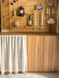 Yeknu  New Cotton Linen Room Partition Door Curtain Kitchen Batoom Privacy Blind No Drilling Required Fabric Art Door Curtain