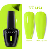 Yeknu  15ml Orange Color Nail Gel Polish Semi Permanent Red Pink Gellack Nail Art Salon Soak Off UV LED Glitter Nail Gel Varnish