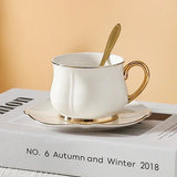 Yeknu  1pc Creative European Light Luxury Phnom Penh Ceramic Mugs Household Afternoon Tea Table Supplies Coffee Cup And Dish Set