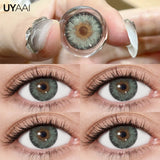 Yeknu  Color Contact Lenses Natural Contact Lens NEW Siri Series Makeup Colored Pupils Cosmetics Beauty Green Lenses Blue Pupils