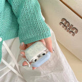 Yeknu  Ins Summer Fresh Blue Flowers Suitable for Apple AirPods Pro 1 and 2 Earphone Case Protective Cover