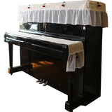 Yeknu  American Country Sle Small Cherry Cotton Linen Piano Towel Lace  Piano Cover Bench Cuion Dustproof Protective Cover