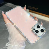 Yeknu  Bling Glitter Clear Phone Case For iPhone 17 Pro Max Case iPhone 13 15 14 16 Pro Max 17 Air Shockproof Silicone Soft Cover Funda