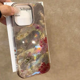 Yeknu  INS Korean Style Golden Python Phone Case For iPhone 16 Pro Max 15 14 Plus 13 12 11 XS X XR 7 8 SE Clear Bumper Cover
