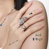 Yeknu  1Pc Small Pattern Waterproof Temporary Tattoo Sticker, Long-lasting Waterproof for One to Two Weeks, Suitable For Palm, Arm.
