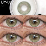 Yeknu  NEW Contact Lens Beauty Blue Lens 14.5mm Big Eyes Color Contact Lenses For Eyes Natual Pupils Cosmetic Lens Makeup Gray