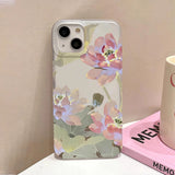 Yeknu  Flower Clear Phone Case For iPhone 16 Pro Case iPhone 13 15 17 11 12 14 Pro Max Plus 12 13 Mini Shockproof Silicone Soft Cover