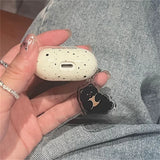 Yeknu  Cute Ink Splashing Dog AirPods 3 Protective Case AirPods 2 Generation Apple Bluetooth Pro Earphone Cover Ins