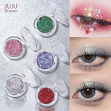 Yeknu  Multi Color Monochrome Glitter Eyeshadow Mermaid Shimmer Waterproof Compact Portable Vegan Certified Easy Blend