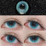 Yeknu  Blue Myopia Contact Lenses for Eyes Color Lenses Cosplay Natural Pupil Beauty Cosmetic Blue Contacts Yearly 2pcs/pair