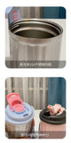 Yeknu  Stainless Steel Insulated Bottle Dual Drink Coffee Cup Fashionable Student Water Cup Portable with Lifting Rope Children's Cup