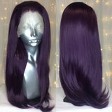 Yeknu  Long Wavy Dark Brown Synthetic Lace Front Wigs for Women Free Part Layered Cut Natural Wave Brunette Colored 13X4 Wigs Daily Use